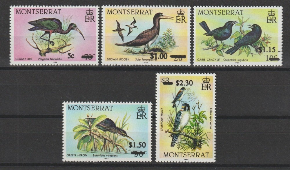 MONTSERRAT 1987 SG 724/728 MNH