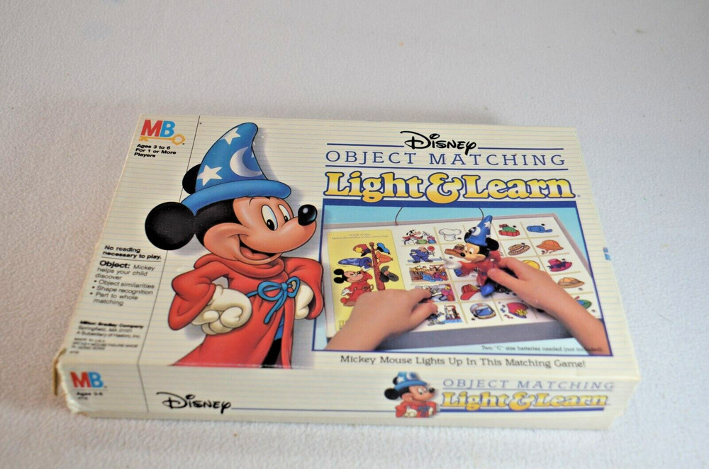 Disney Mickey Mouse Object Matching Lights & Learn Ages 3-6 Works Complete