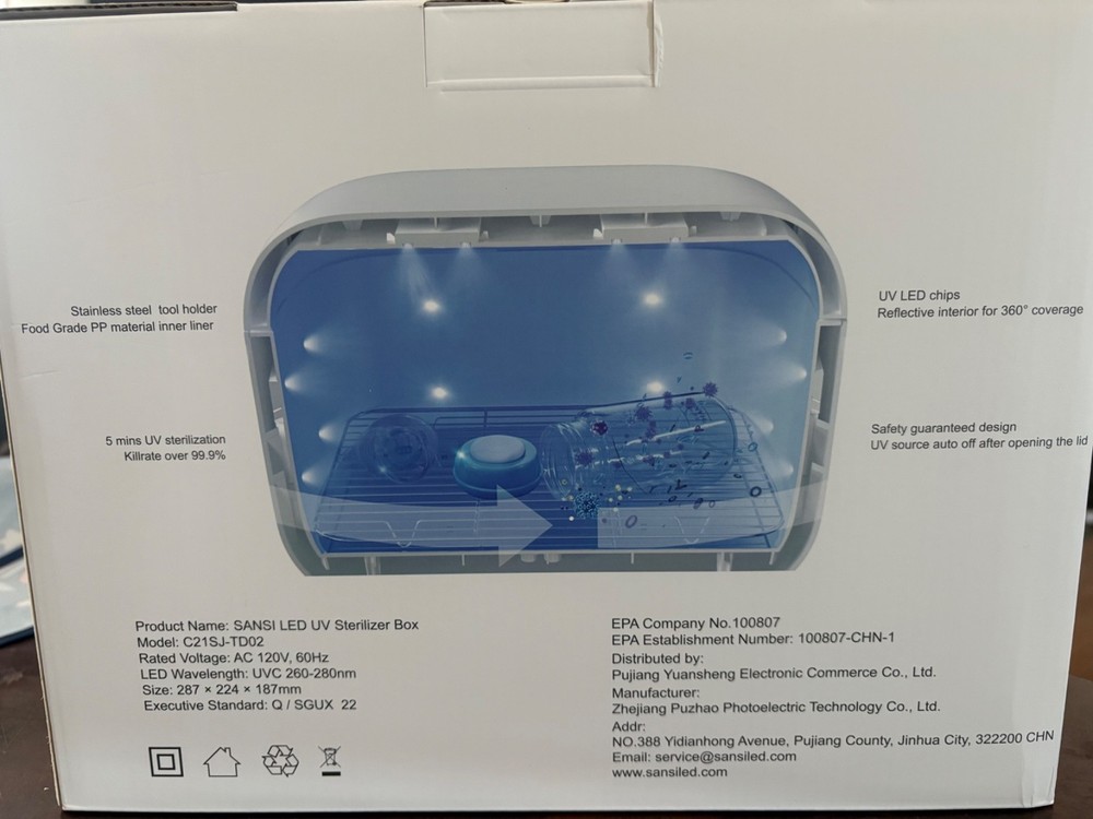 Sansi LED UV Sterilizer Box