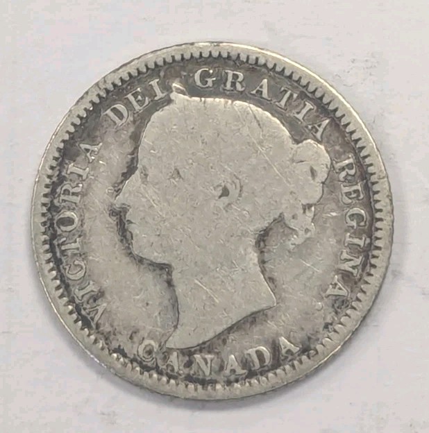 1888- Canada 10 Cent Coin-#T143