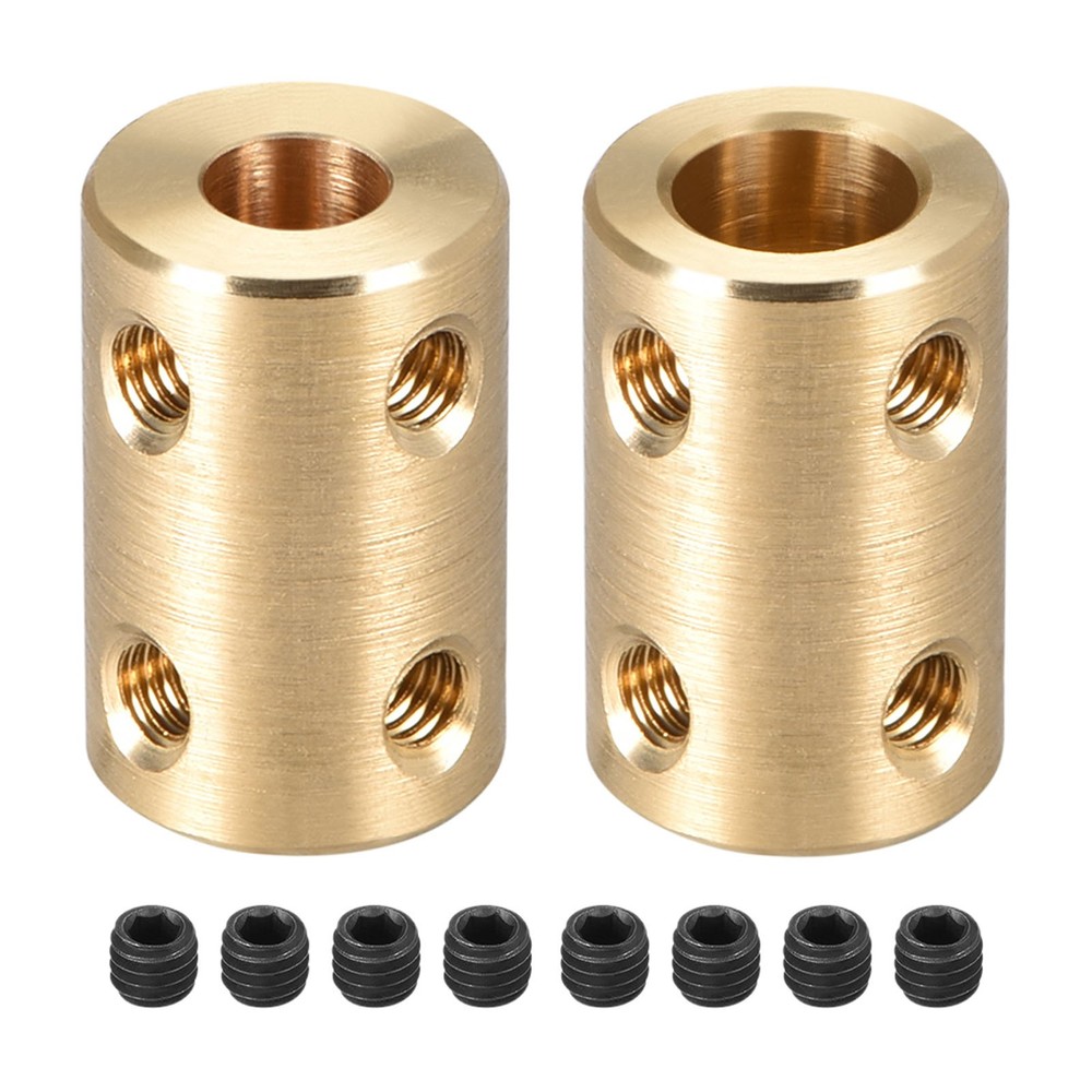 Rigid Coupling Copper [for 3D Printer]-3mm-3.17mm /Gold/2Pcs