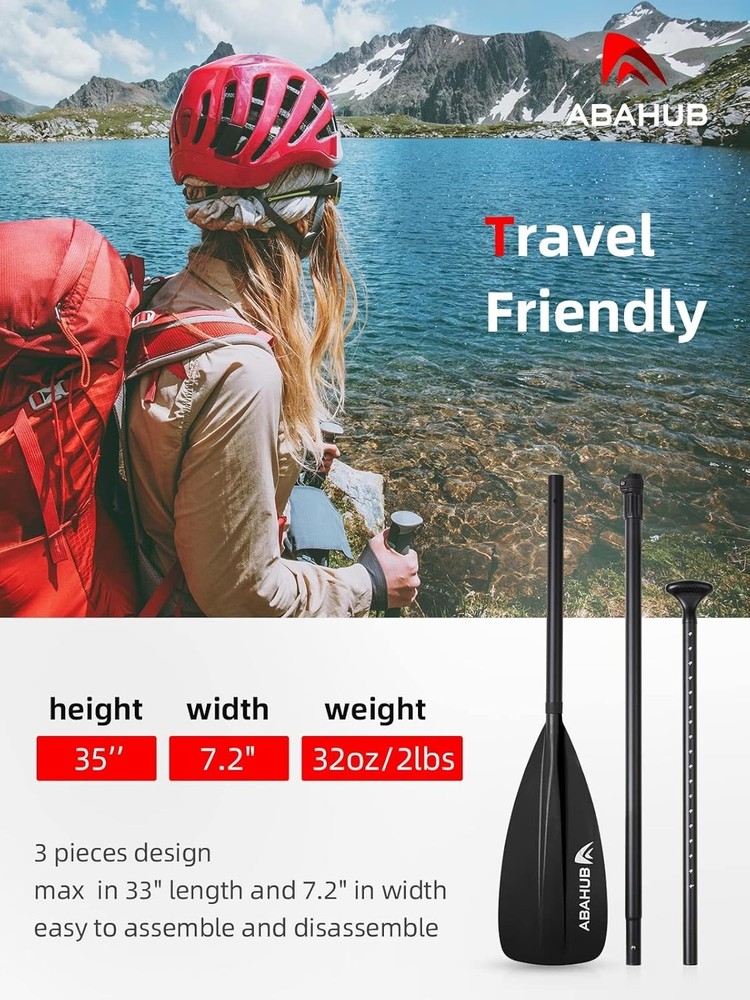 Beginner-Friendly Lightweight SUP Paddle with Concave Blade & Adjustable Length