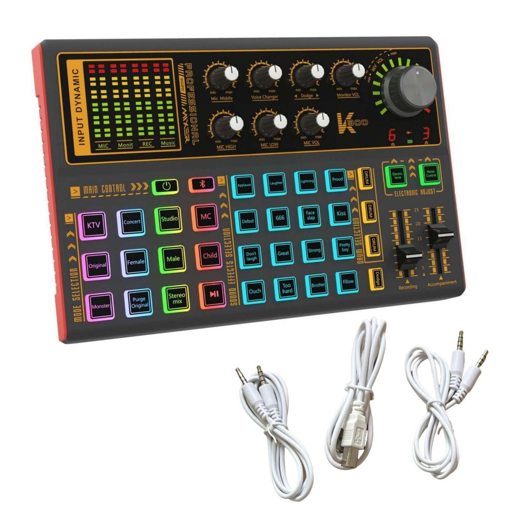 Multi-function Sound Card Audio K300 Processing Equipment Easy to operate