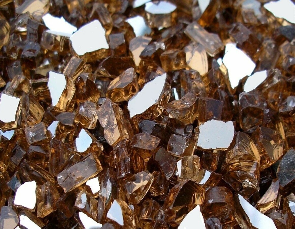 10 lb Copper / Bronze  Reflective fireglass