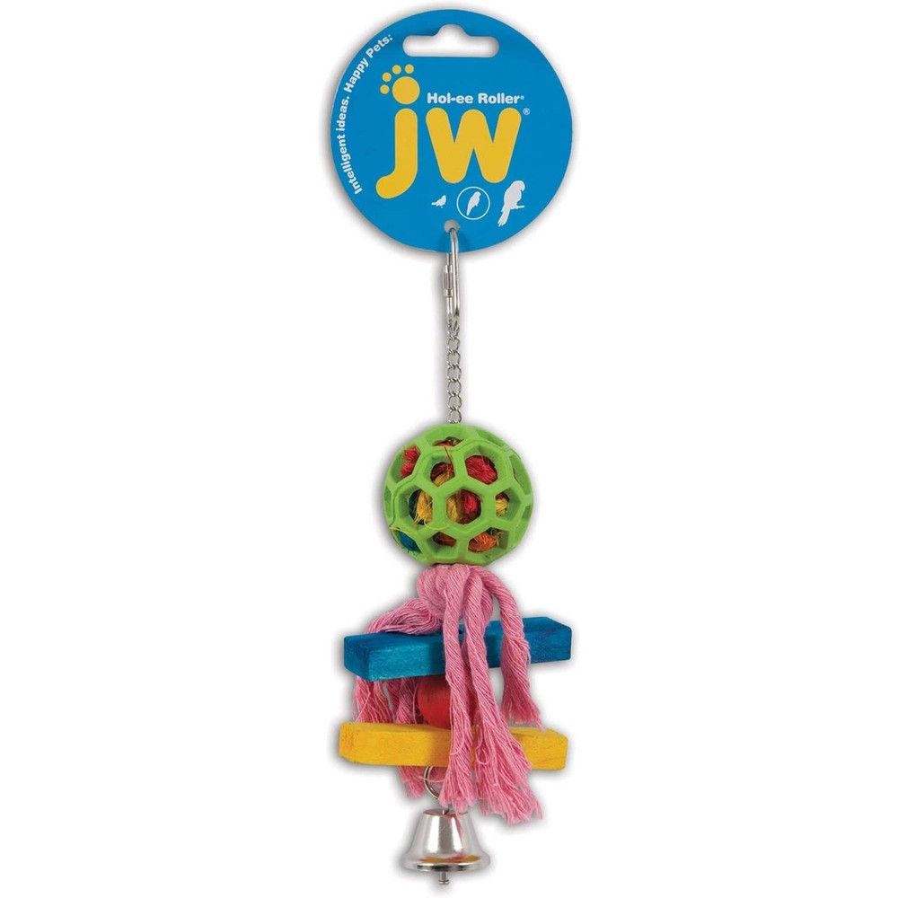 JW Hol-ee Roller Pom Pom Bird Toy