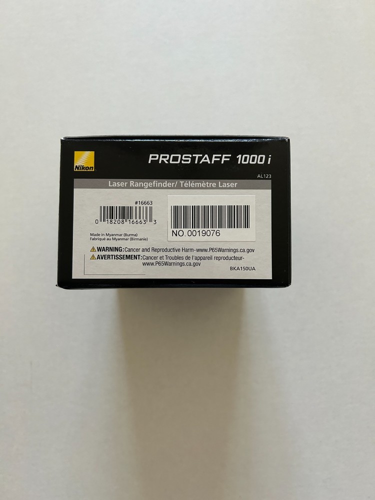 New/Opened Nikon PROSTAFF 1000i Laser Rangefinder Compact, Accurate, Long‑Range