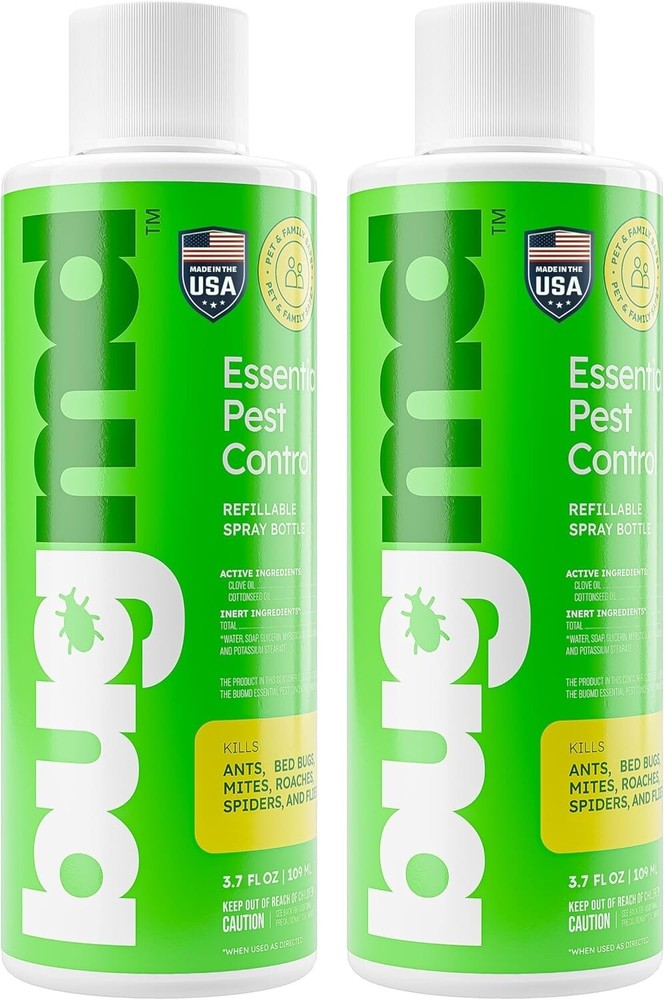 Pack of Two - BUG MD  Essential Oils Concentrate 3.7 Oz Safely Kills Bugs x2