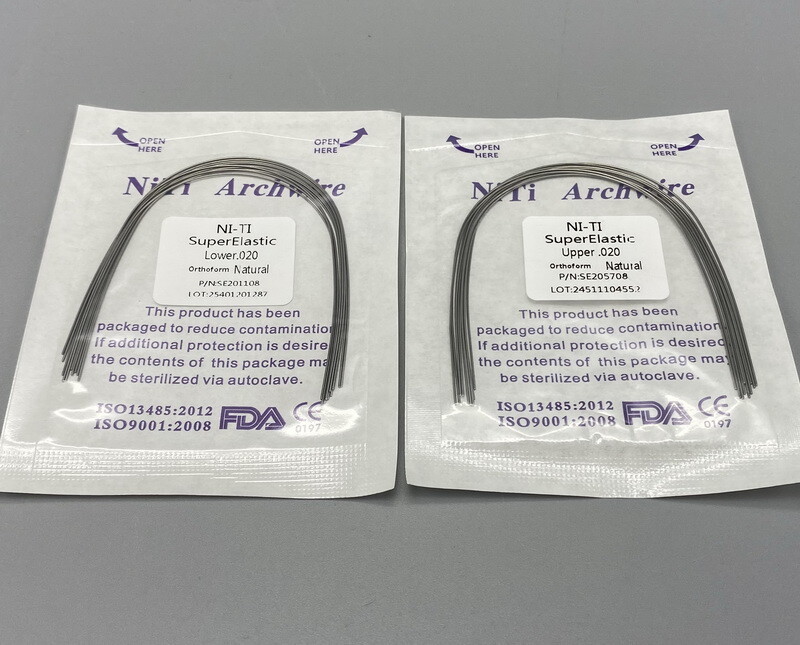 Dental Ortho Arch wire Super elastic Ni-Ti Square Round Rectangular Natural Form