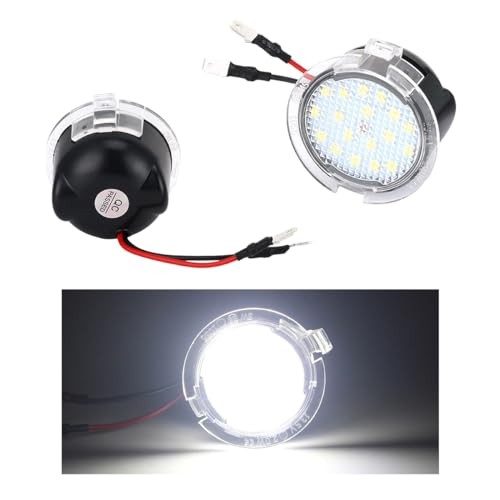 2 PCS Side Mirror Puddle LED Lights, High Brightness Car Side Mirror Puddle