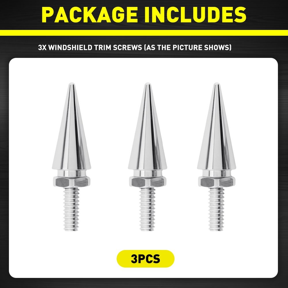 Sliver Windshield Windscreen Nut Bolt Screw for Harley Touring Electra 96-13