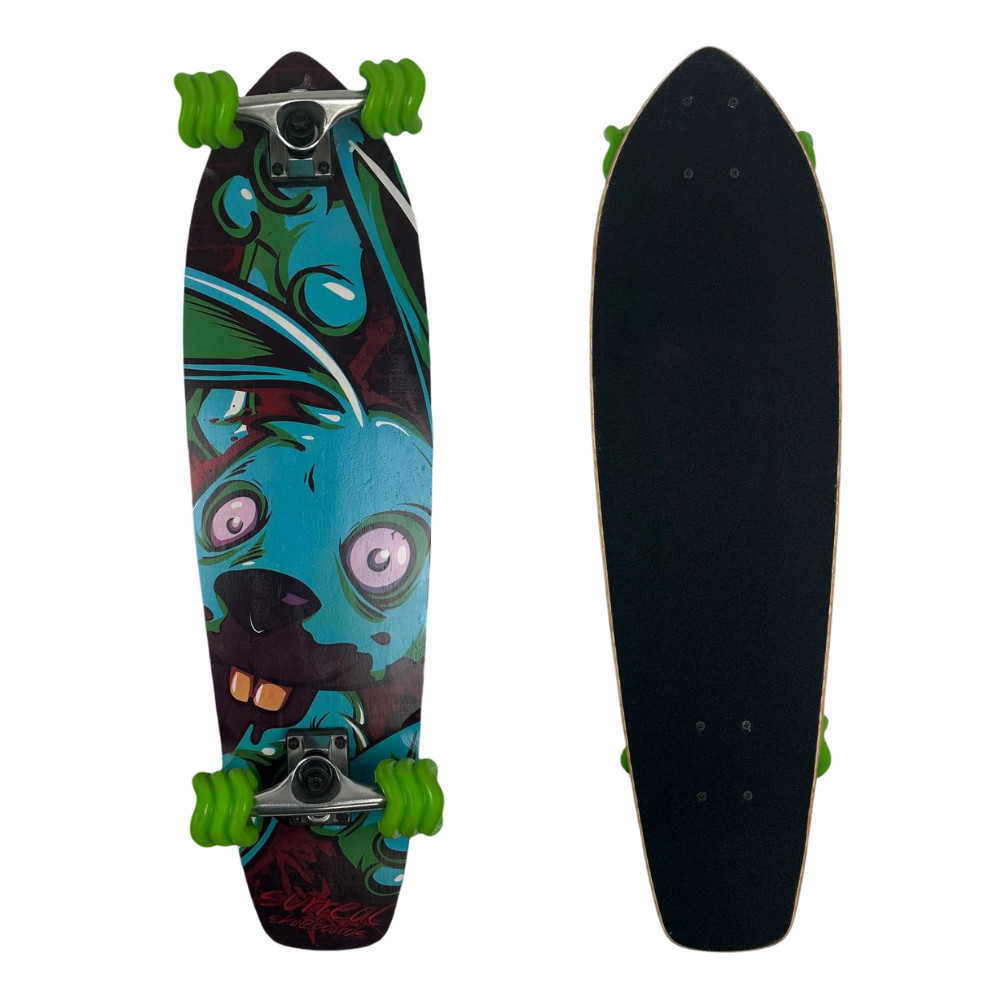 Two Pack Shark Wheel Psycho Bunny Skateboard