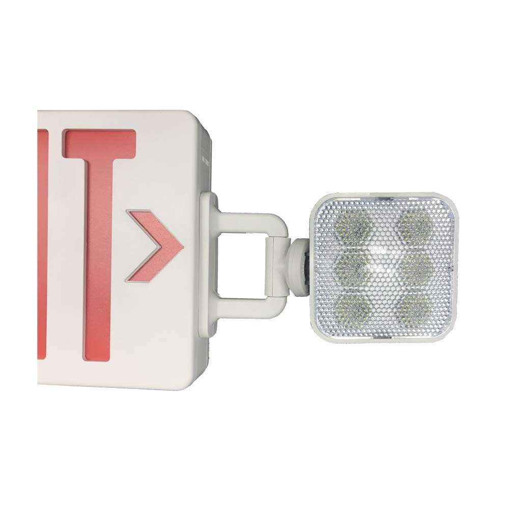 2 pack Emergency Light Exit Sign Exit Combo with Battery Back Amazon Commercial