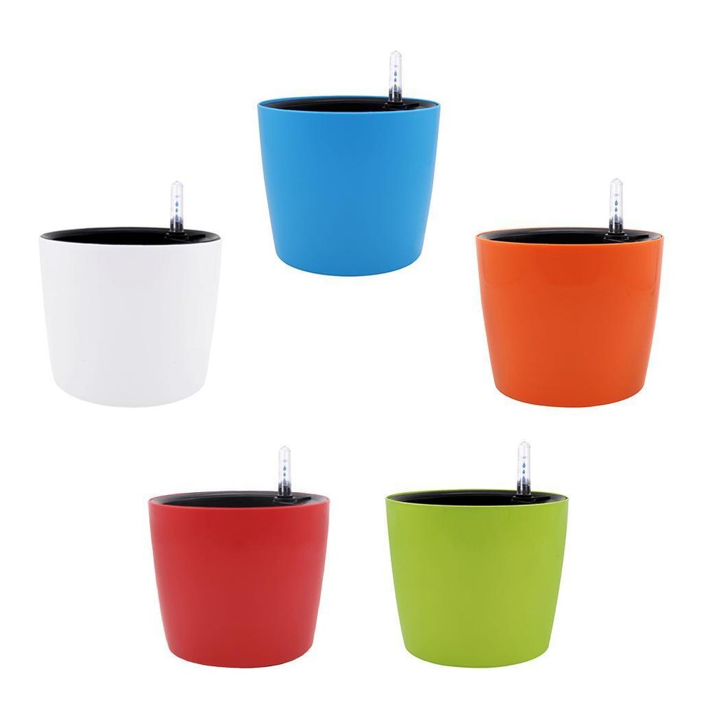 Round Self Watering Planter for Indoor , Planter Includes