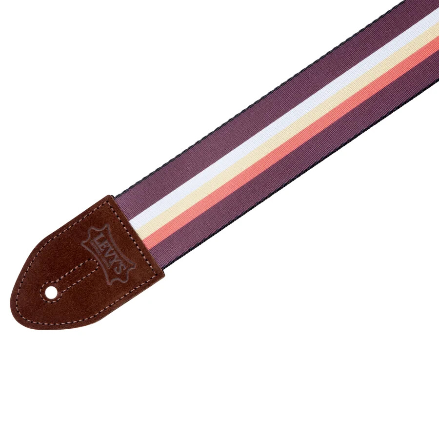 Levy's MP2-001 2" Polyester Guitar Strap - 3-Bar Stripe Design