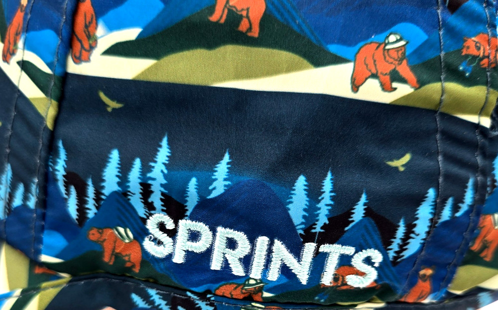 Sprints Running Golf Cap Bear Mountain Print Adjustable Lightweight Hat Marathon