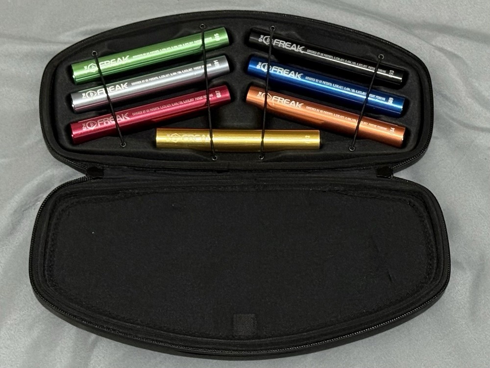 💥 DLX Freak Boremaster Kit w/ V1 Soft Case - 7 Multicolored Inserts 💥