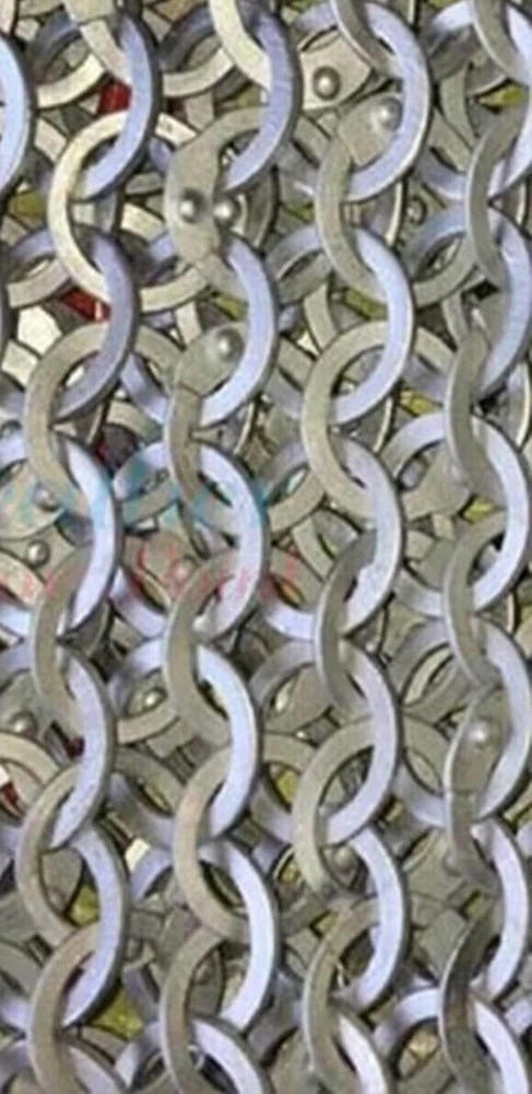 Chain mail Chausses, 10mm Flat Riveted with Solid Rings Chainmail Legging, LARP