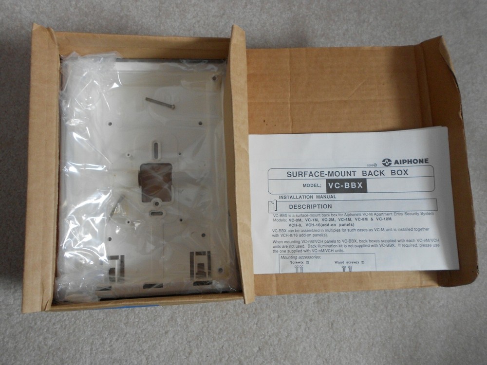 AIPhone VC-BBX mounting box NEW