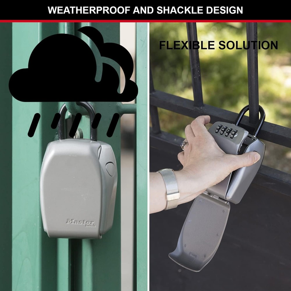 Heavy Duty Portable Key Storage Box with Combination Lock for Easy Access