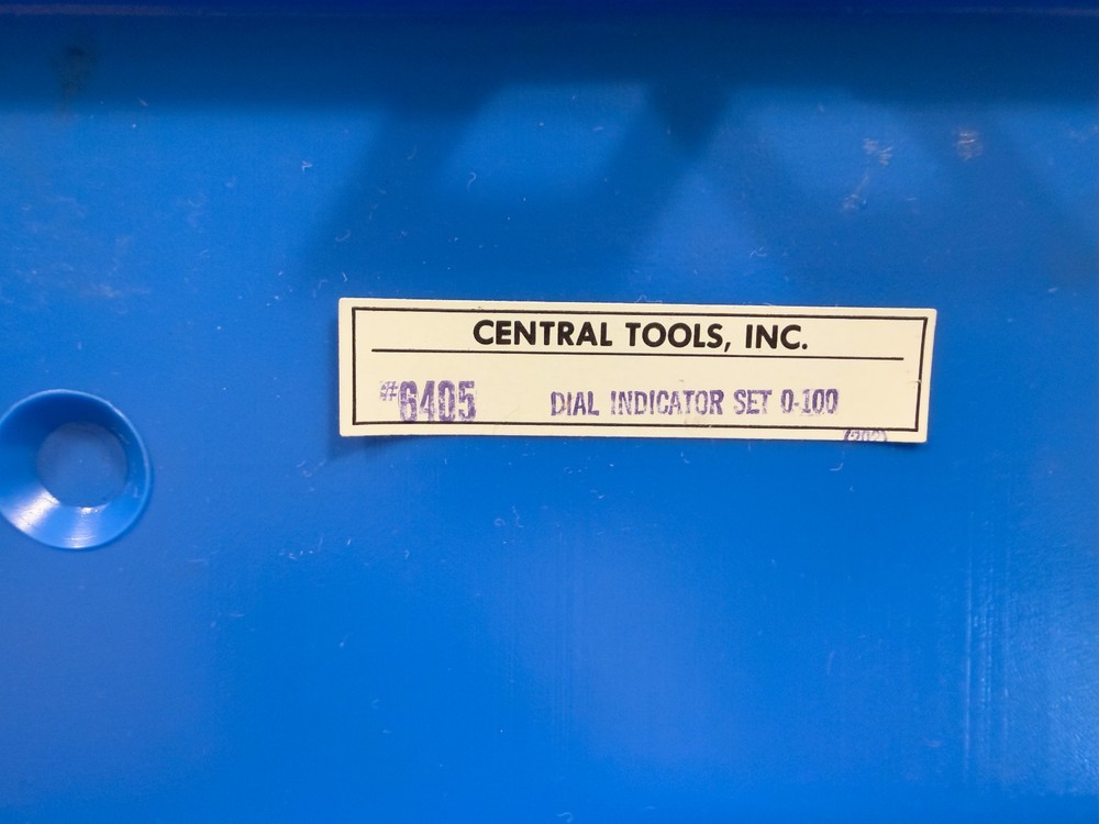 Central Tools No. 6405 Dial Indicator Set with Magnetic Base - Partial Set - USA