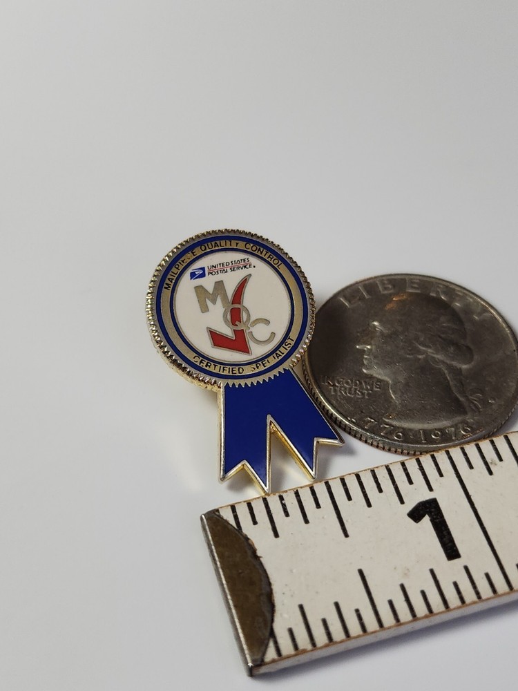 US Post Office Lapel Pin Mail Piece Quality Control Certified Specialists