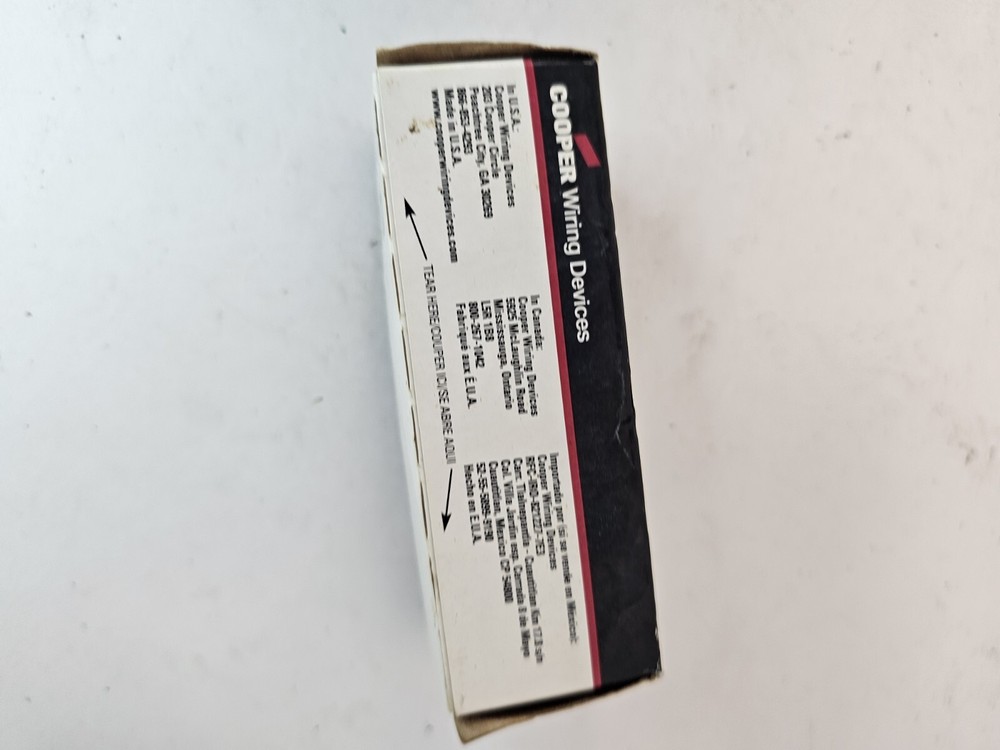 Cooper 3-Way Brown Toggle Wall Light Switch Control 15A 120VAC C1303