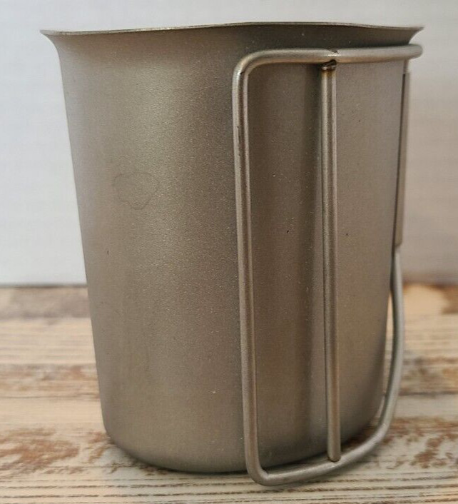 U.S. Military Canteen Cup with Wire Handle