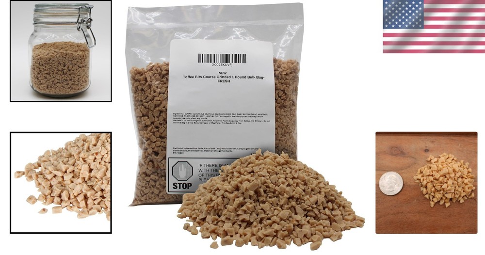 Artisan Coarse Ground Toffee Bits 1 Pound - Elevate Your Baking Creations
