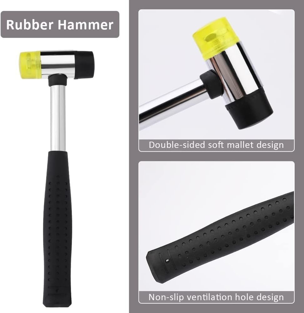 Versatile Leather Stamping Kit for Beginners - 21 Tools & Easy-to-Use Hammer