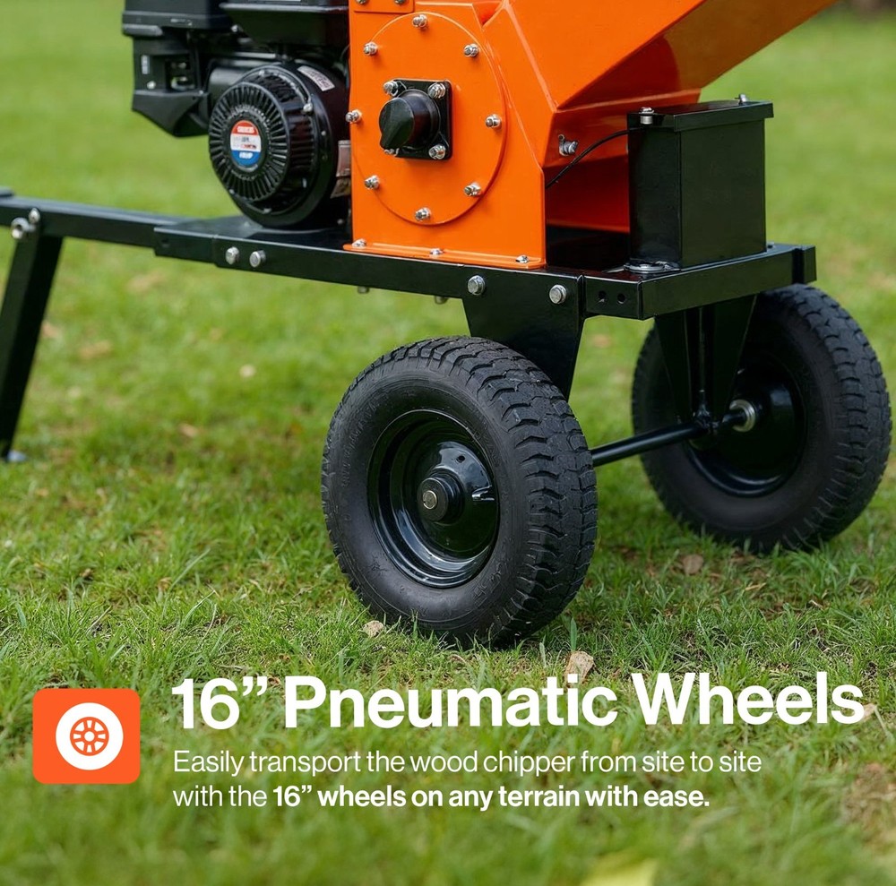 SuperHandy Towable Wood Chipper Shredder - Commercial