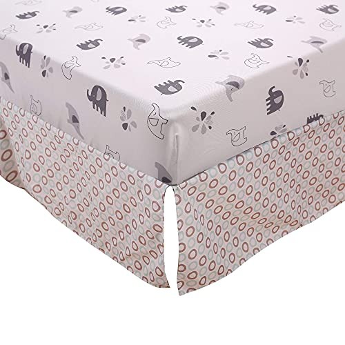 Grey Elephant Bedding 3-Piece Elephant Baby Bedding(Grey)