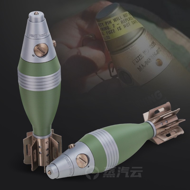 WWII US M49 Mortar Shell Model 3D Printed Highly Detailed
