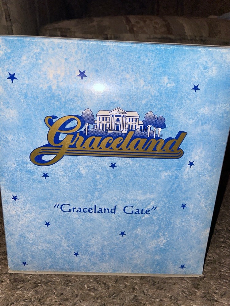 Elvis Presley Graceland Gate Bookends With Original Box