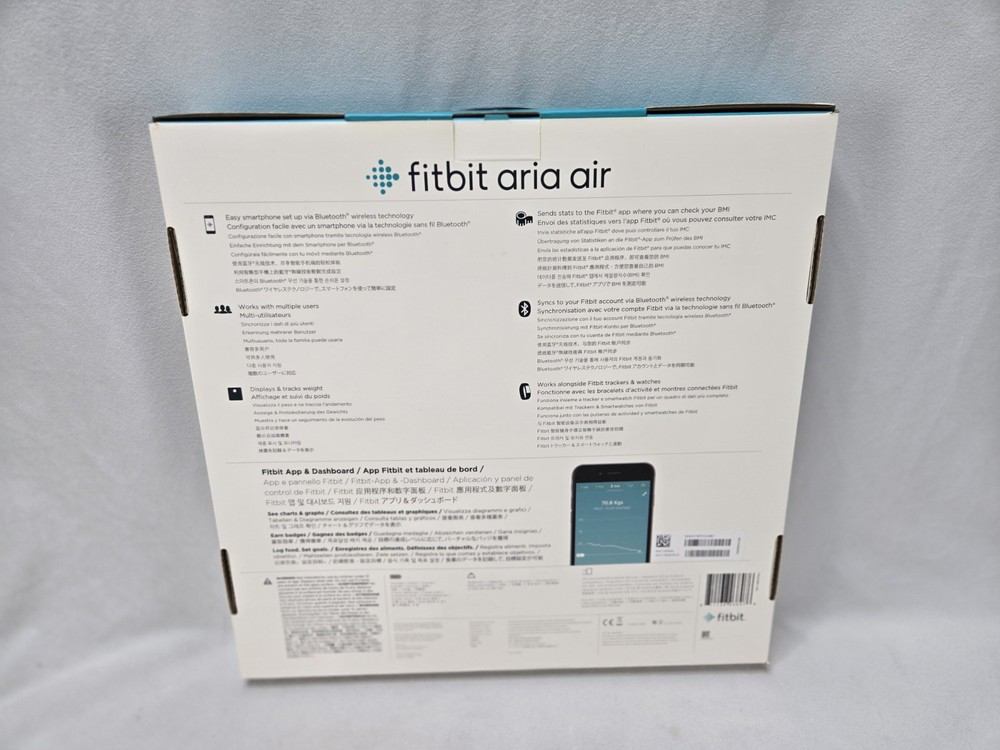 Fitbit Aria Air Smart Digital Scale - Black New Open Box