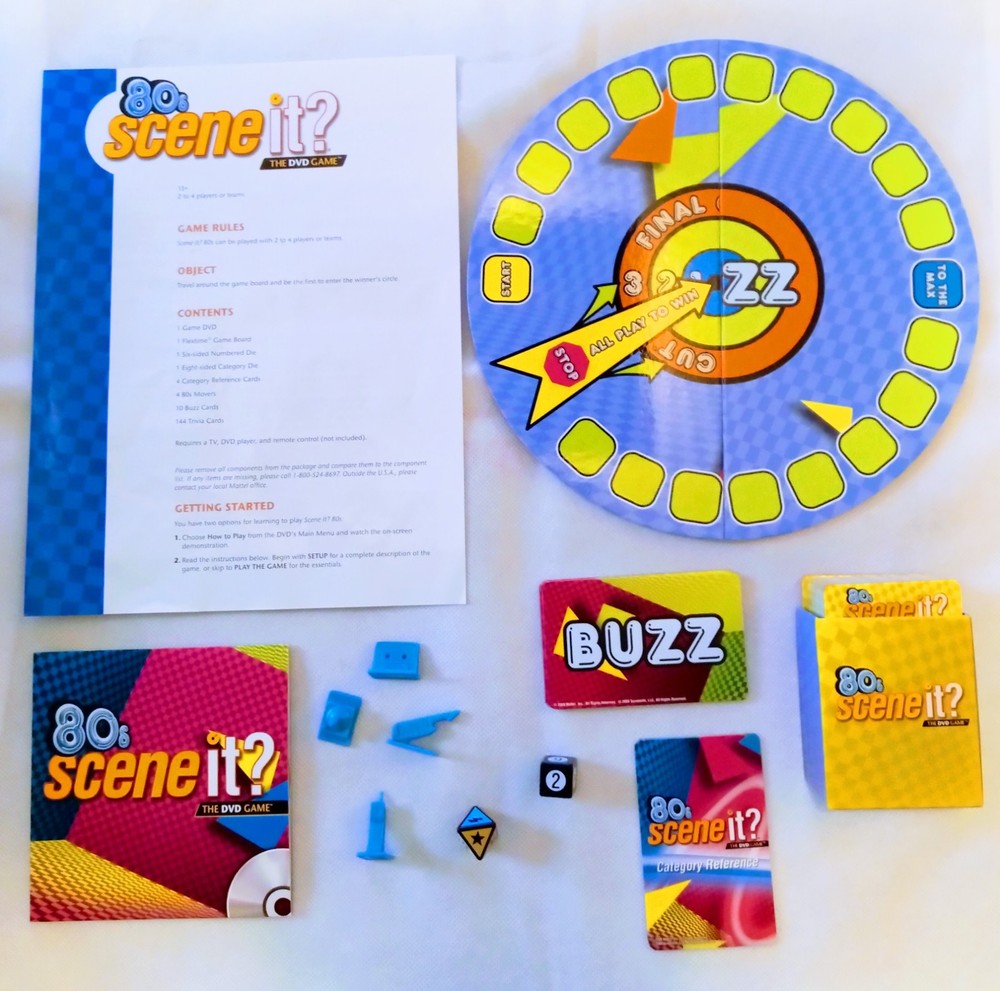 Scene it? 80s Moments Game Replacement Pieces