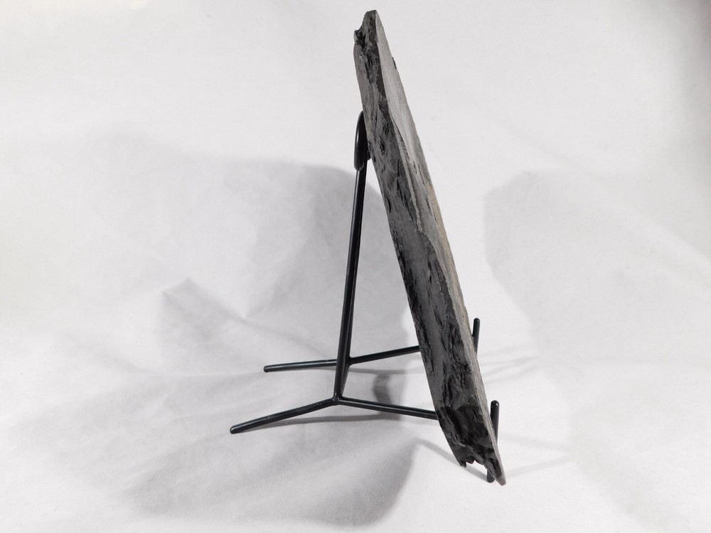 Easel Display Stand Scroll Design Black Metal Large Size