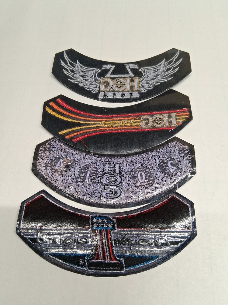 Harley HOG Patch Lot 2010 2014 2016 2017 Eagle Flag Rocker Biker