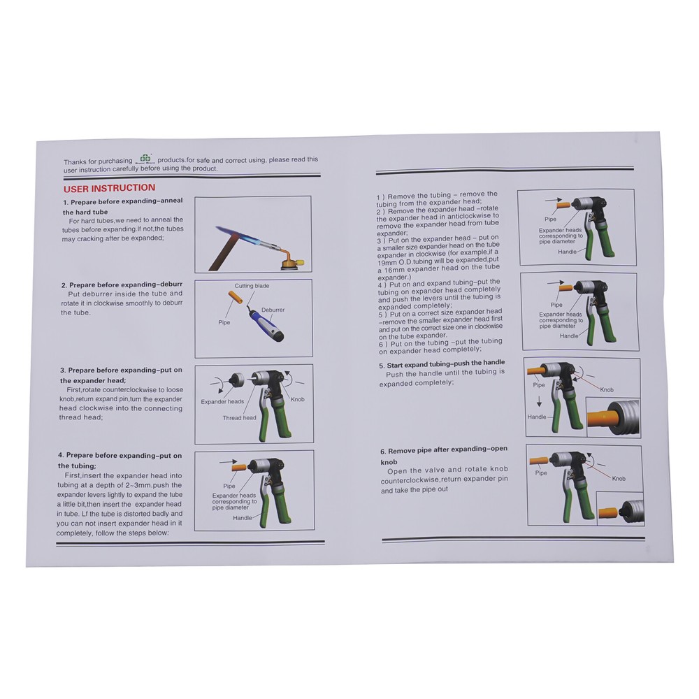 Hydraulic Pipe Expander Air Conditioning Copper Pipe Expander Refrigeration Tool