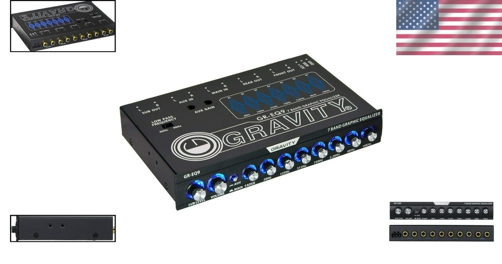 Wireless 7-Band Graphic Equalizer with RCA Outputs and Epicenter Control