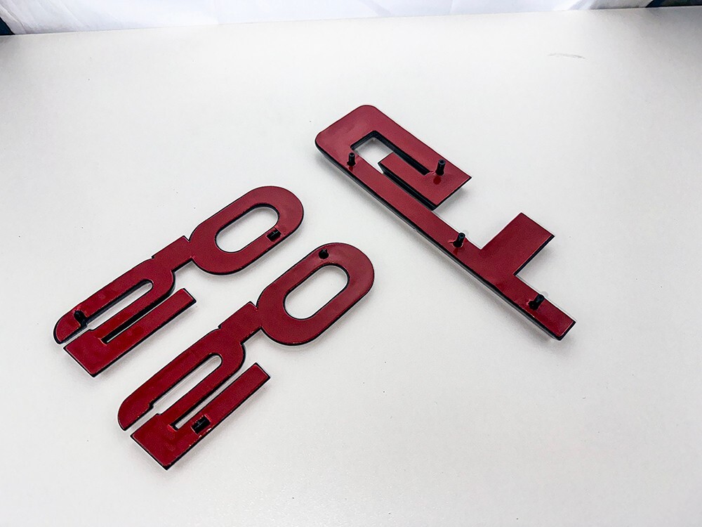 3X Set Side 5.0 Rear DeckLid GT Emblems Badges 3D Replacement Gloss Black
