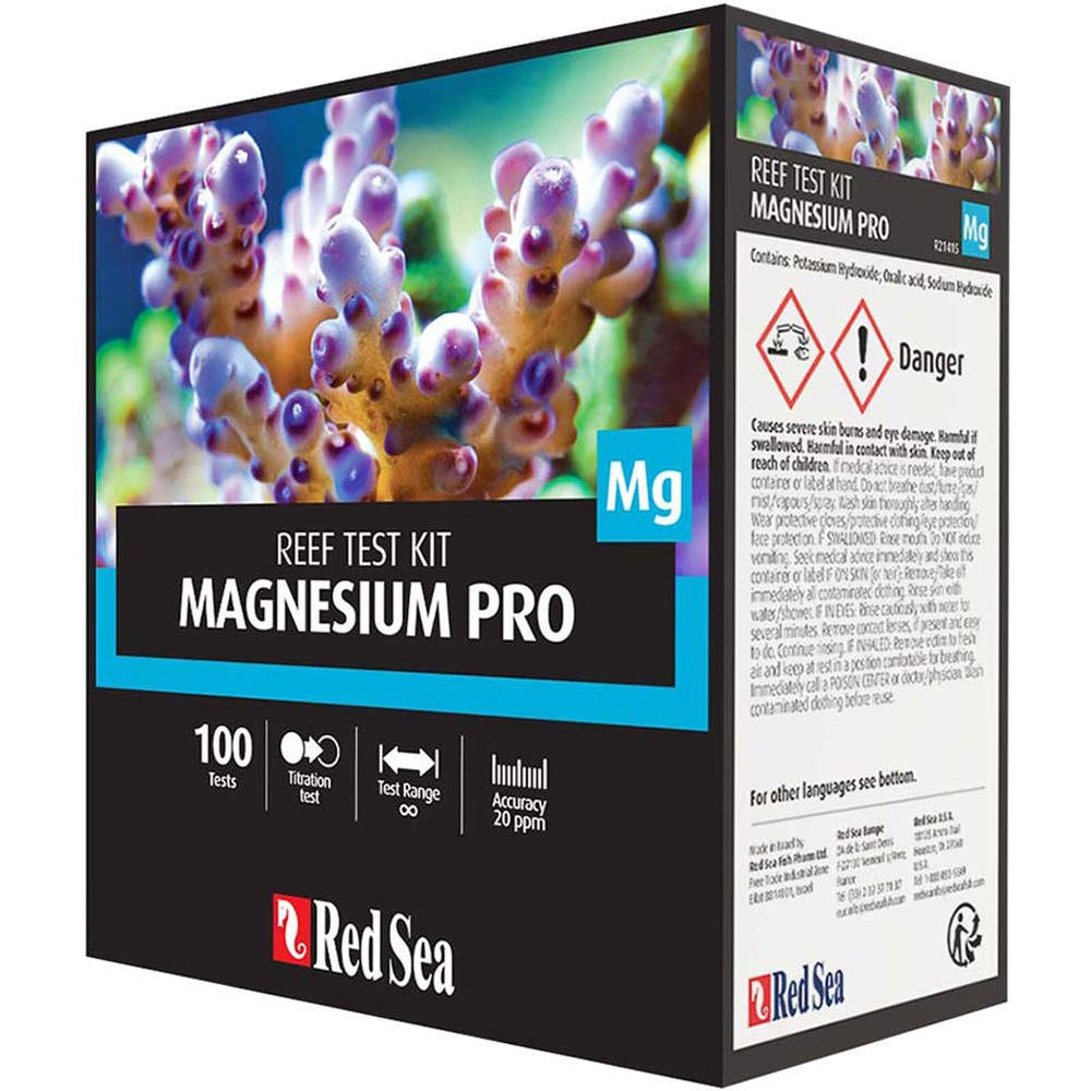 Red Sea Magnesium Pro Reef Test Kit Titration Method 20ppm Accuracy 100 Tests