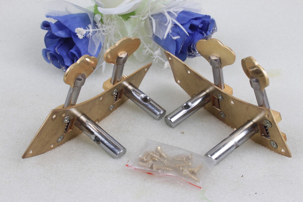 One set 4 String cello Parts Cello Conjoined Peg Brass Top grade durable