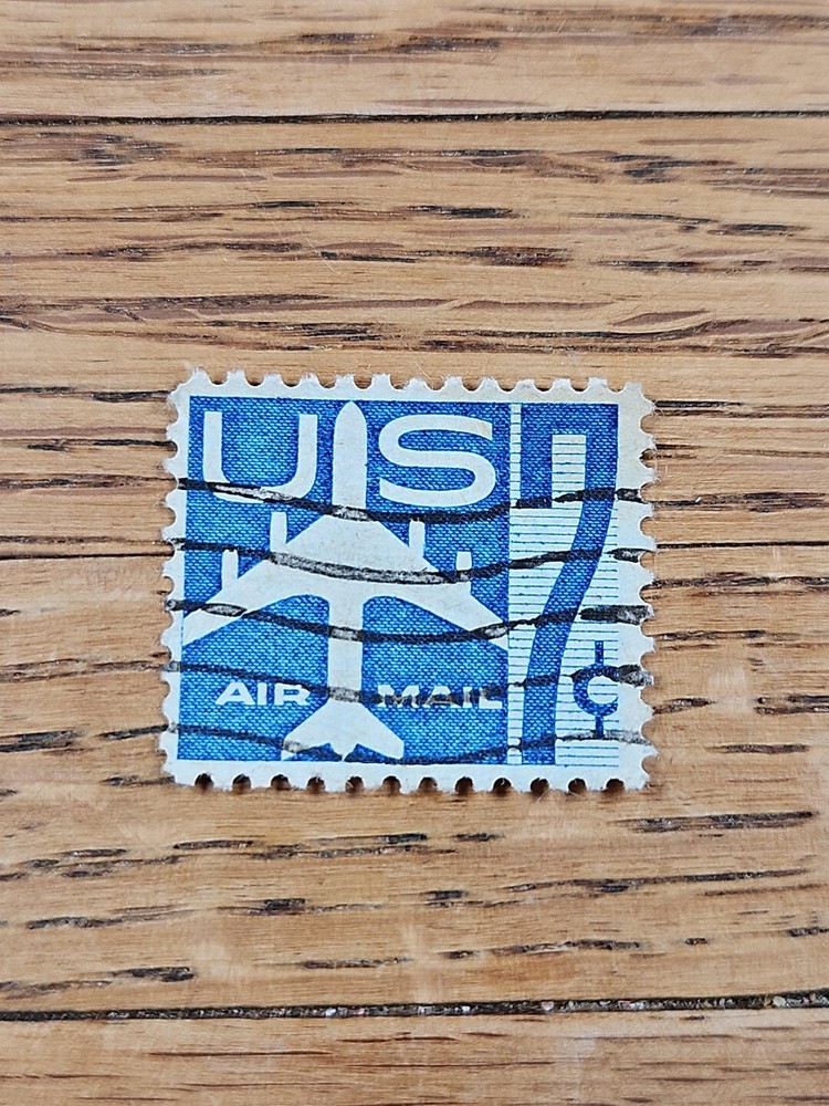 US Stamp US Air Mail 7c Used Blue