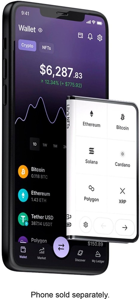 Ledger Stax & Limited Edition Shell Crypto Hardware Wallet - E Ink Touch Screen