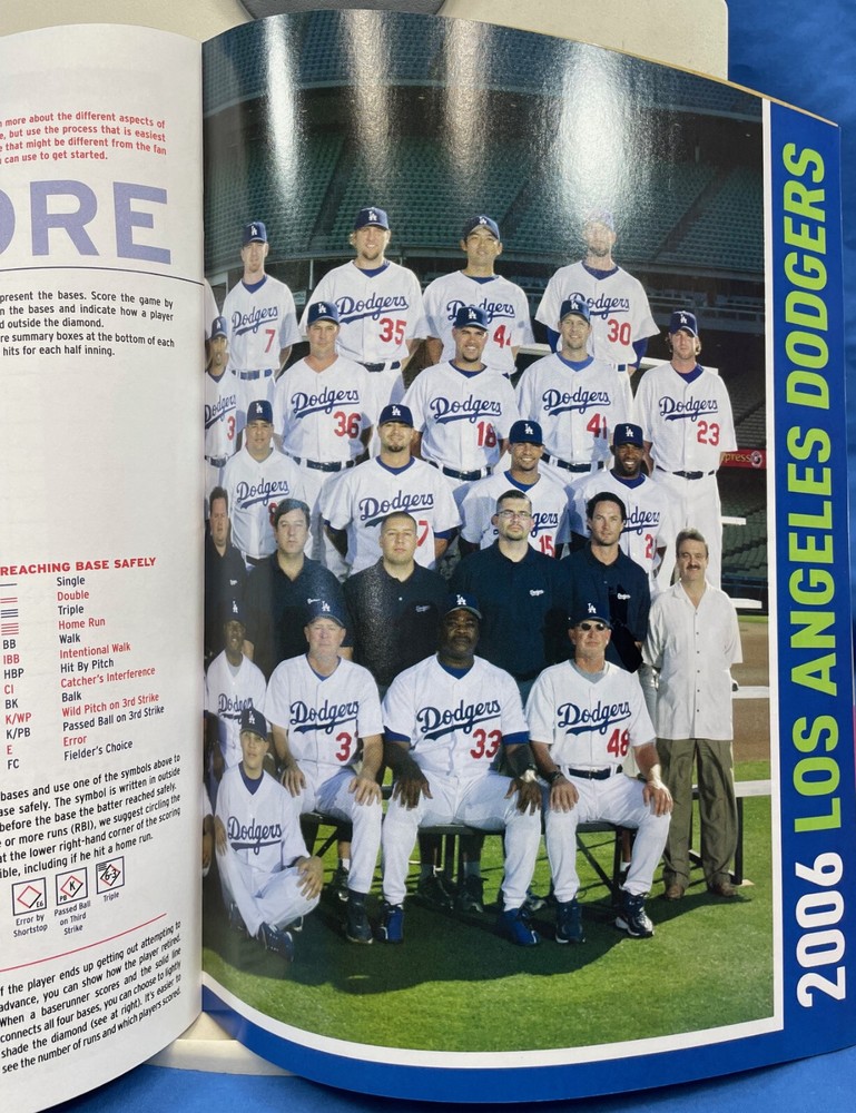 2006 LA Dodgers Playoff Game Program UNSCORED Greg Maddux, Derek Lowe, Jeff Kent