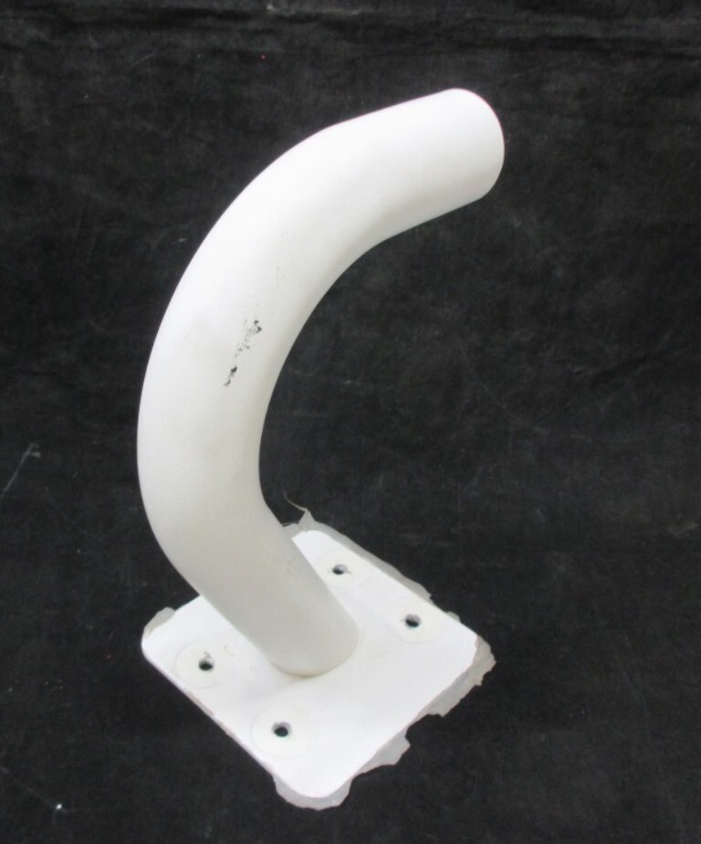 SECURITY CAMERA WALL BRACKET, 9" H X 1-3/8"-18 PORT, WITH MOUNT PLATE