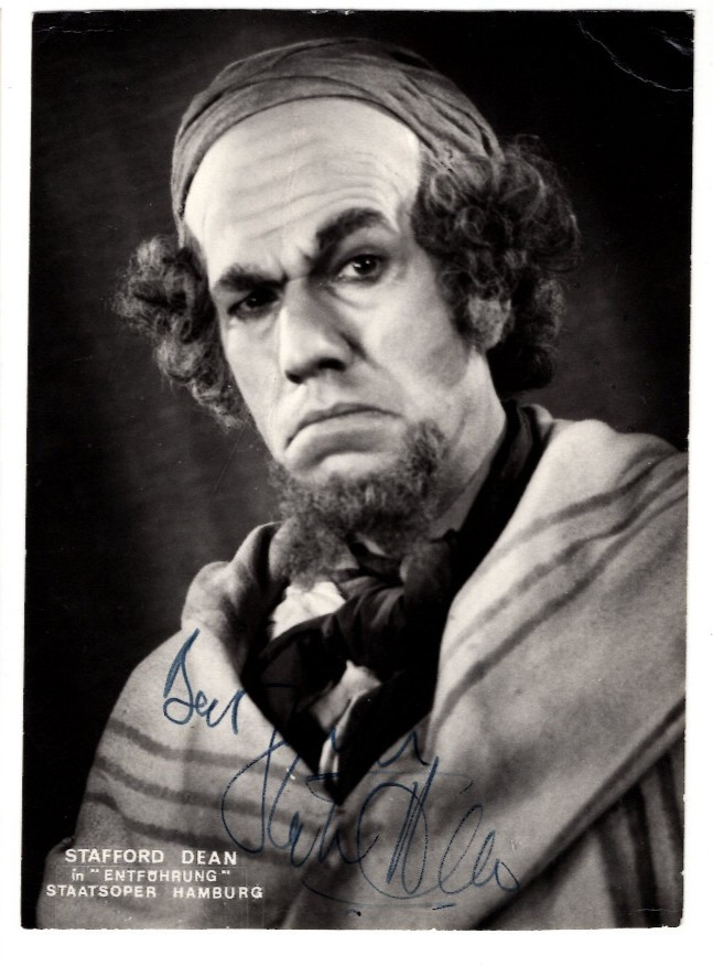 Stafford Dean Signed Photo / Autograph Opera Singer