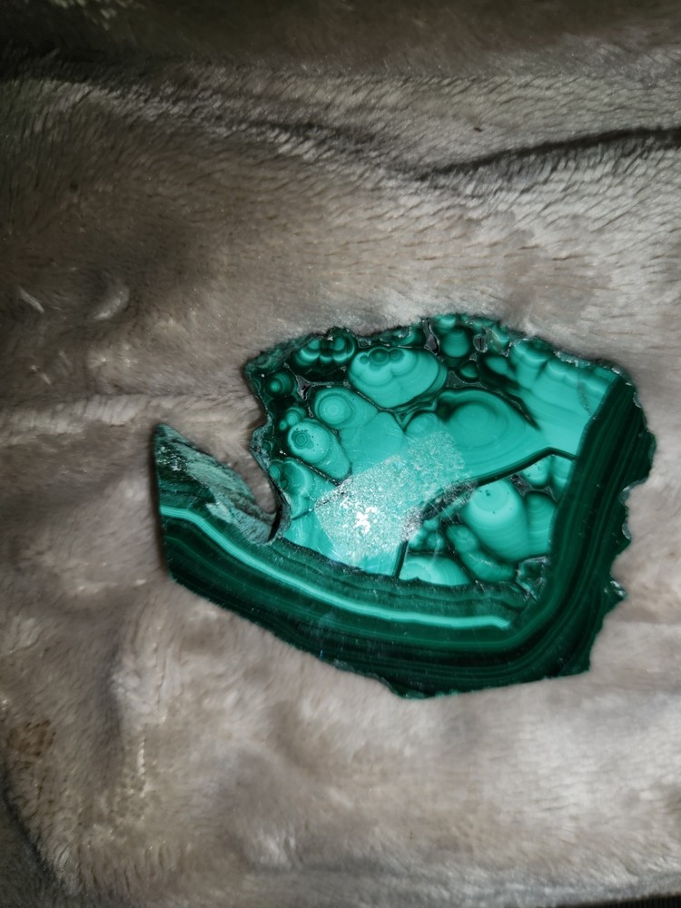 BEAUTIFUL MALACHITE SLAB 64 GRAMS