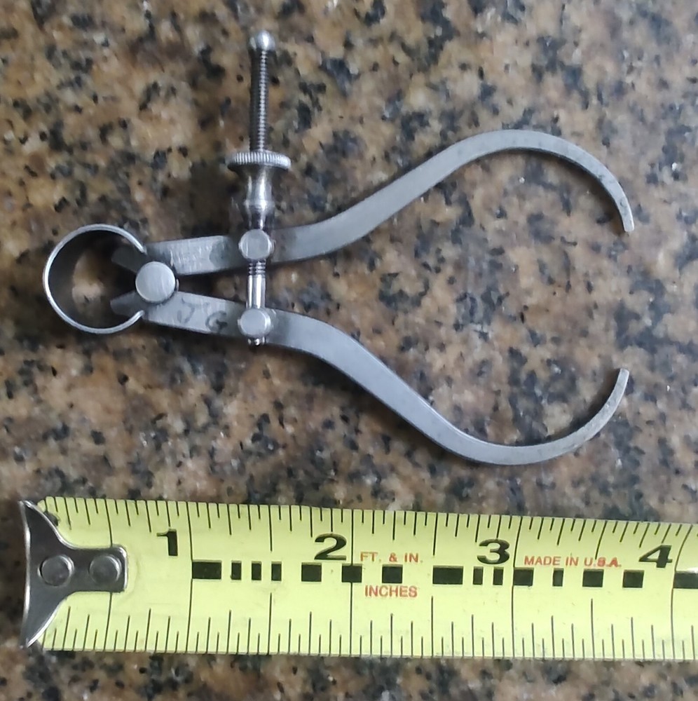 🗽VINTAGE MINI STARRETT 3" OD CALIPER