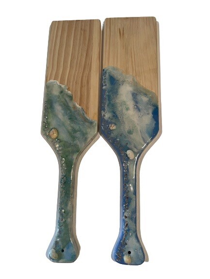 beach themed cutting / charcuterie bosrd